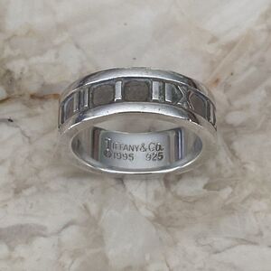 Tiffany & Co. Atlas Ring 925 Sterling Silver